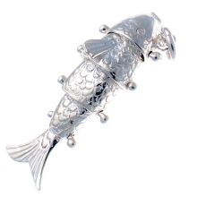 Fish Articulated Joints Silver Charm