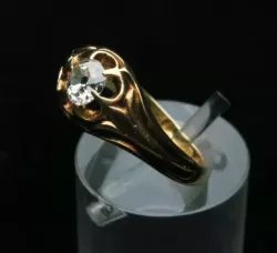 Victorian 18ct Gold 1/2 Carat Diamond Ring