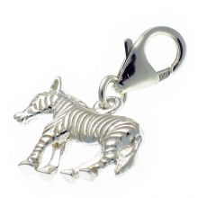 Zebra Sterlling Silver Charm